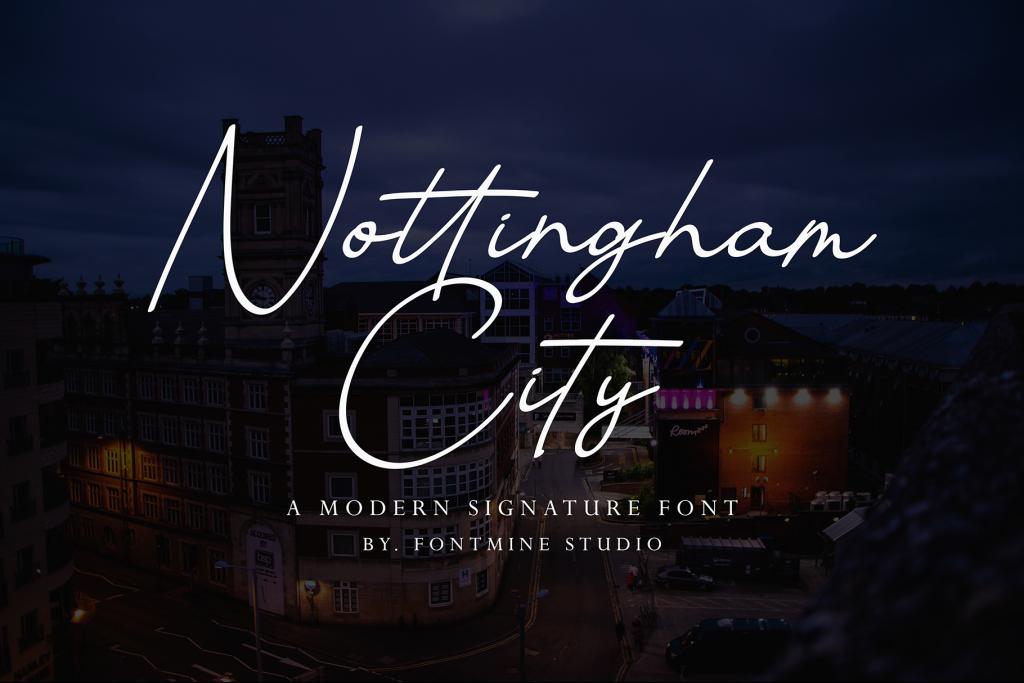 폰트 Nottingham City
