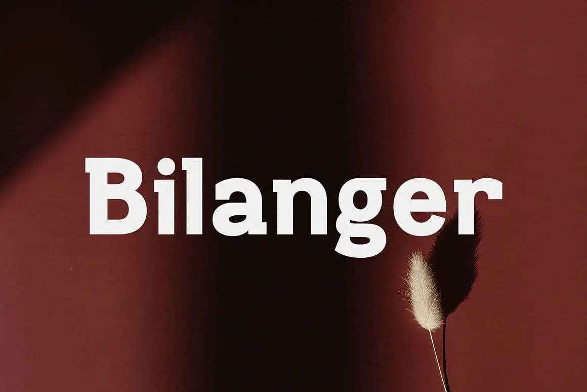 폰트 Bilanger