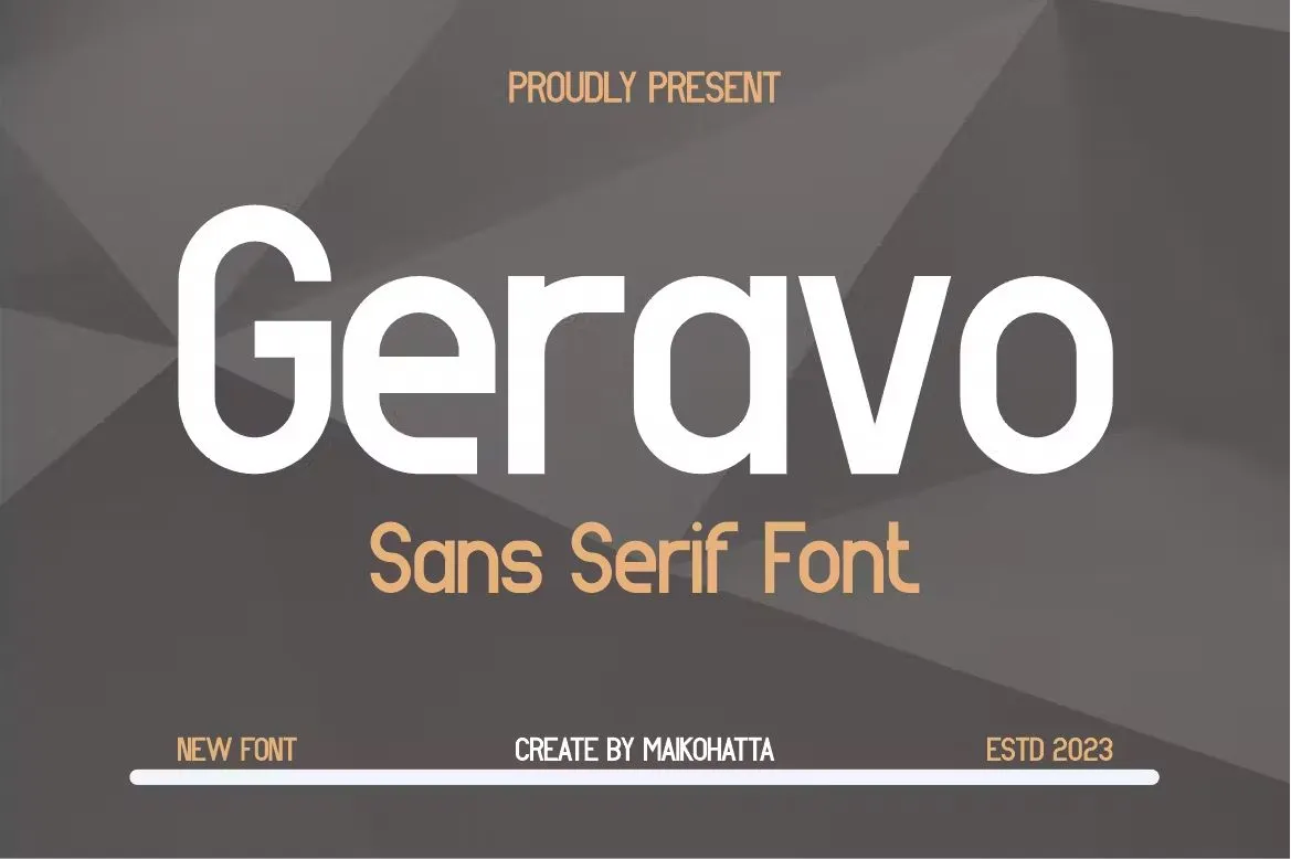 폰트 Geravo