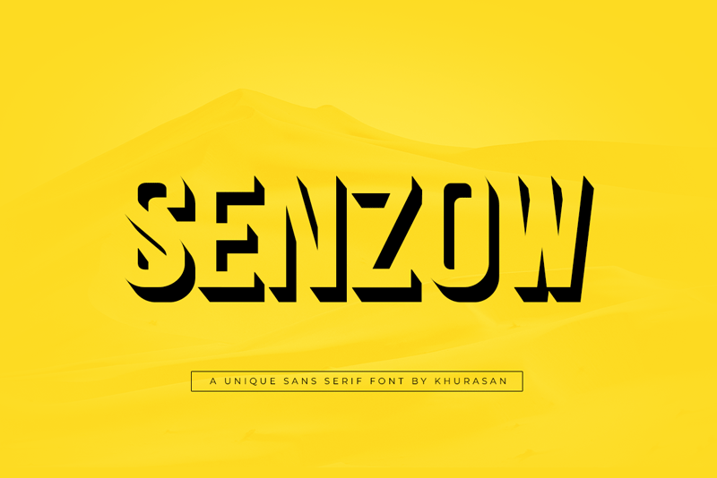 폰트 Senzow