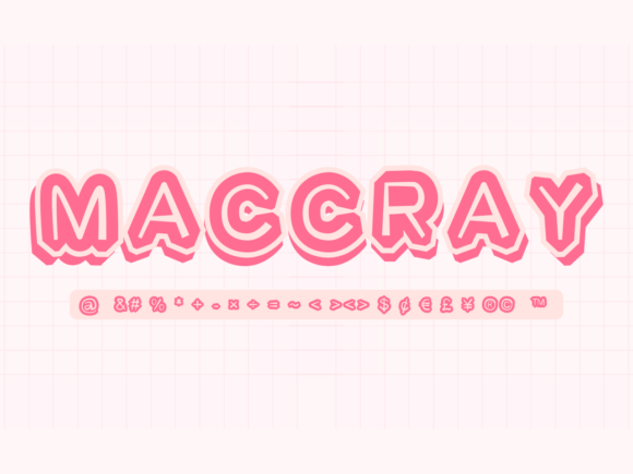 폰트 Maccray