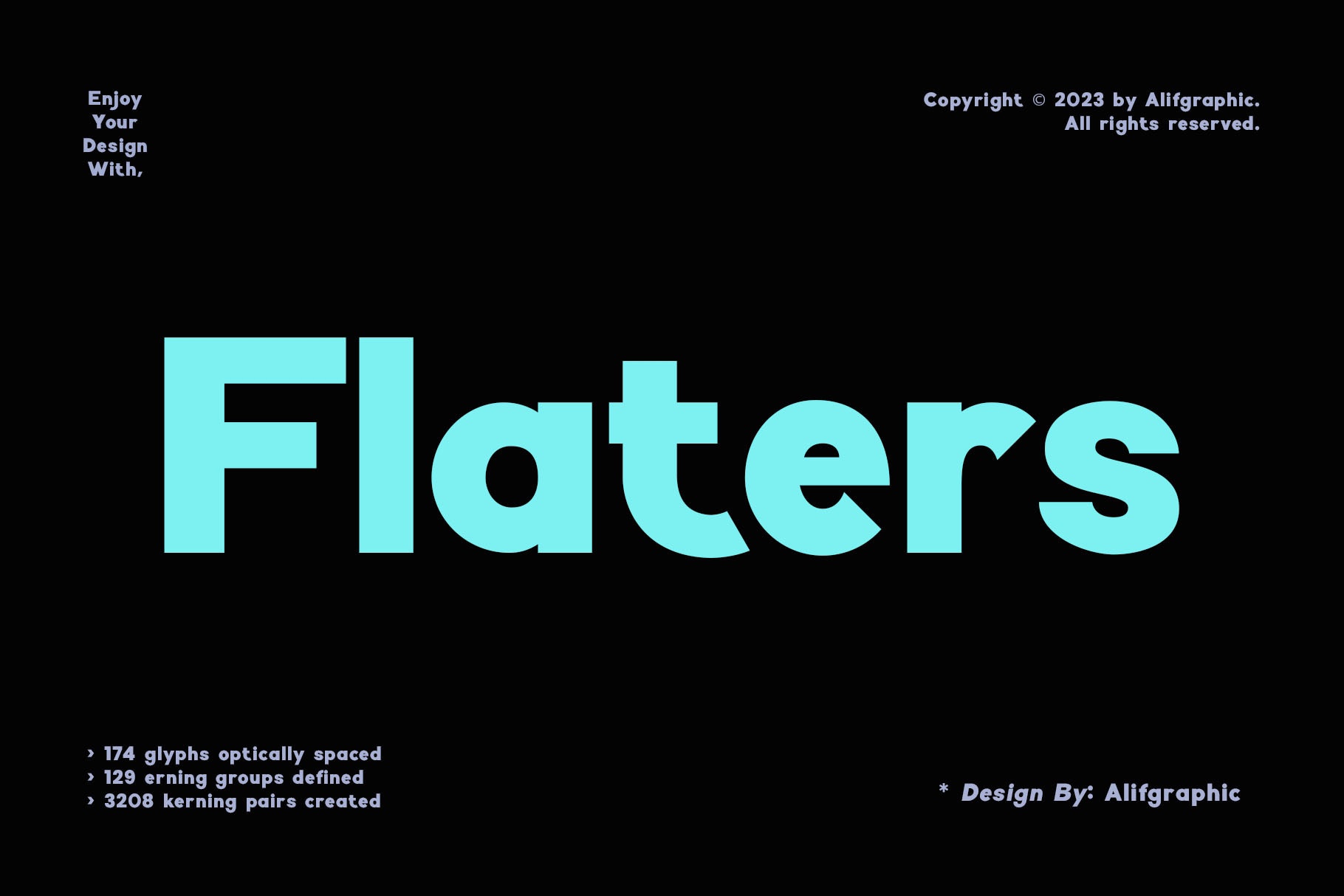 폰트 Flaters