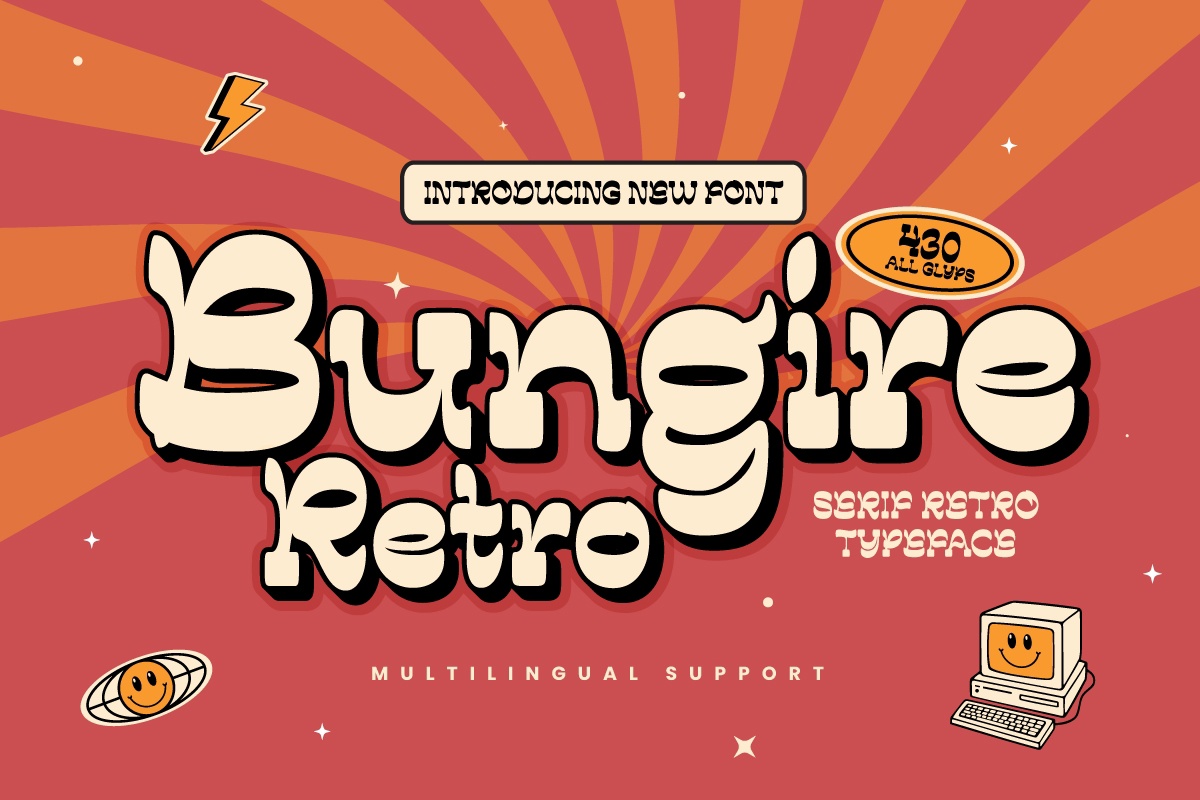 폰트 Bungire Retro
