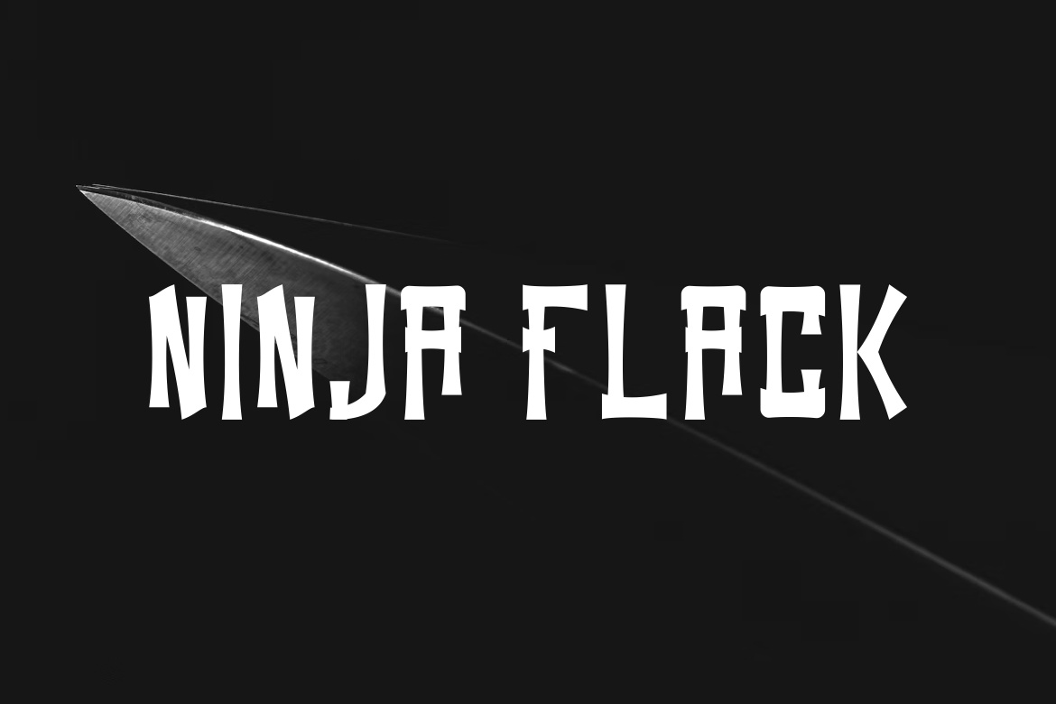 폰트 Ninja Flack