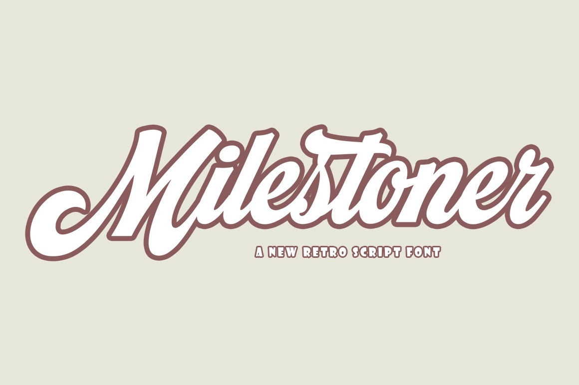 폰트 Milestoner