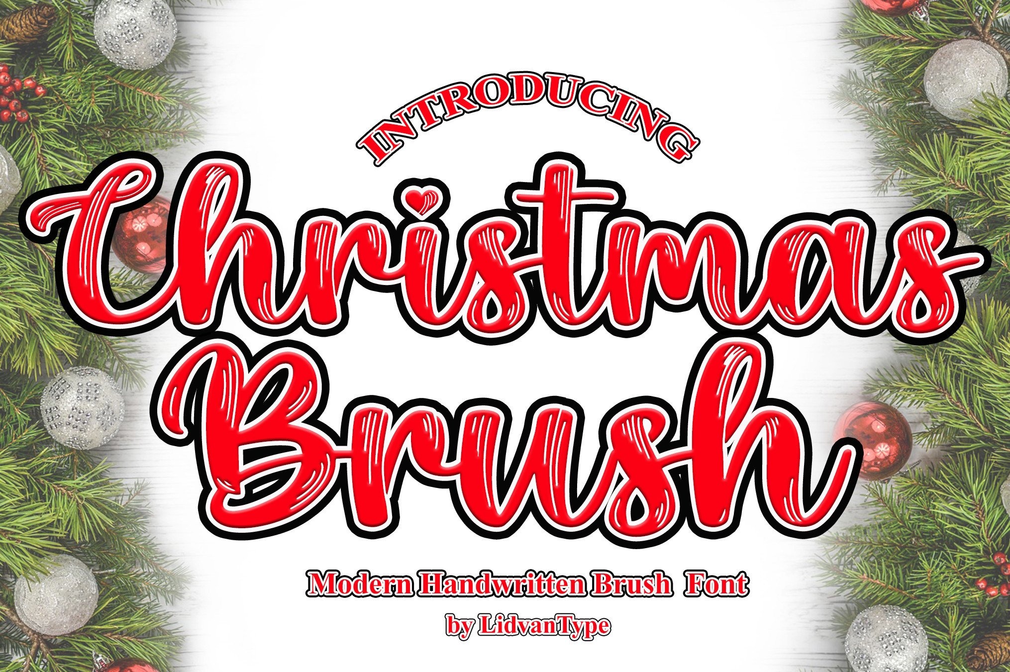 폰트 Christmas Brush
