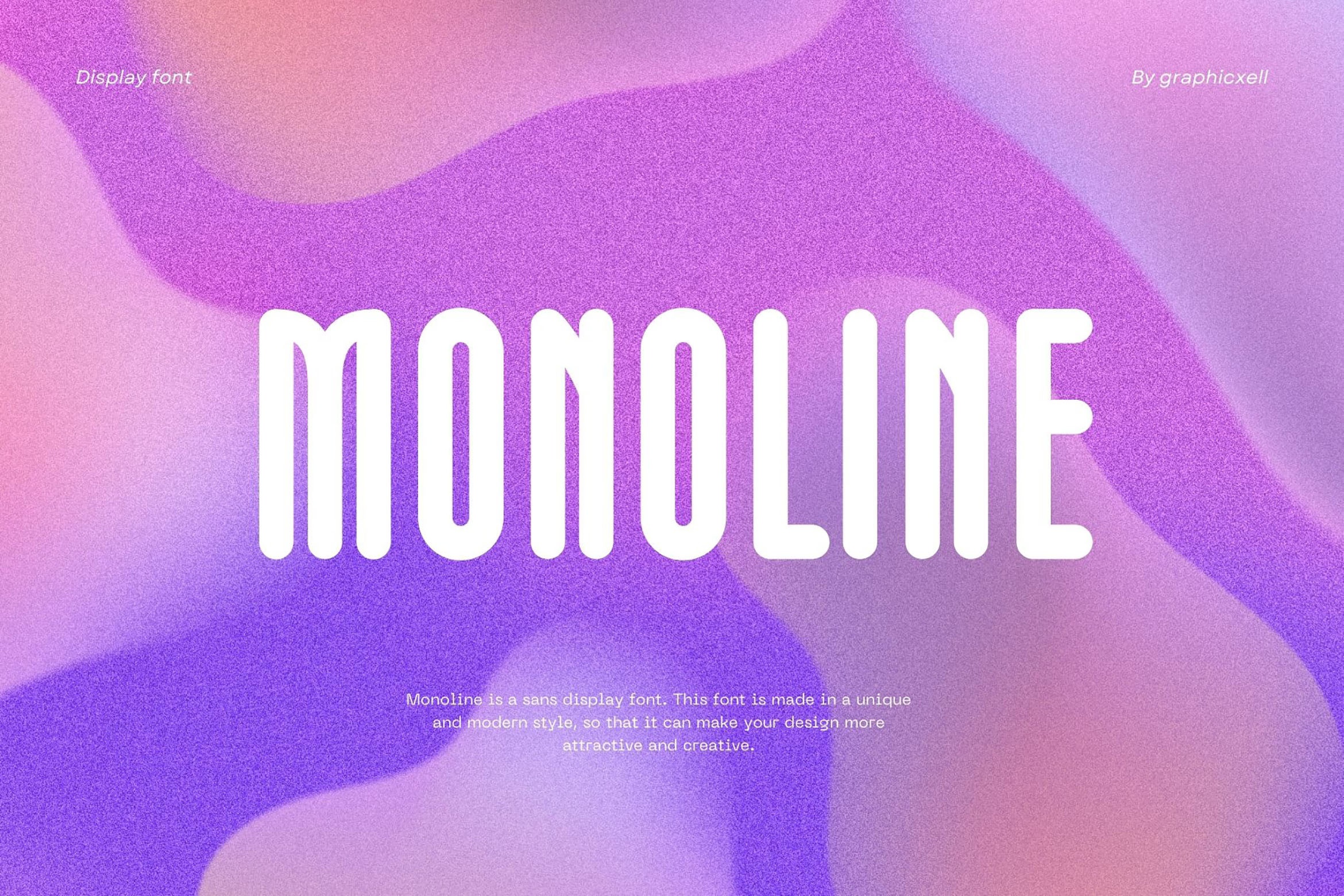 폰트 Monoline