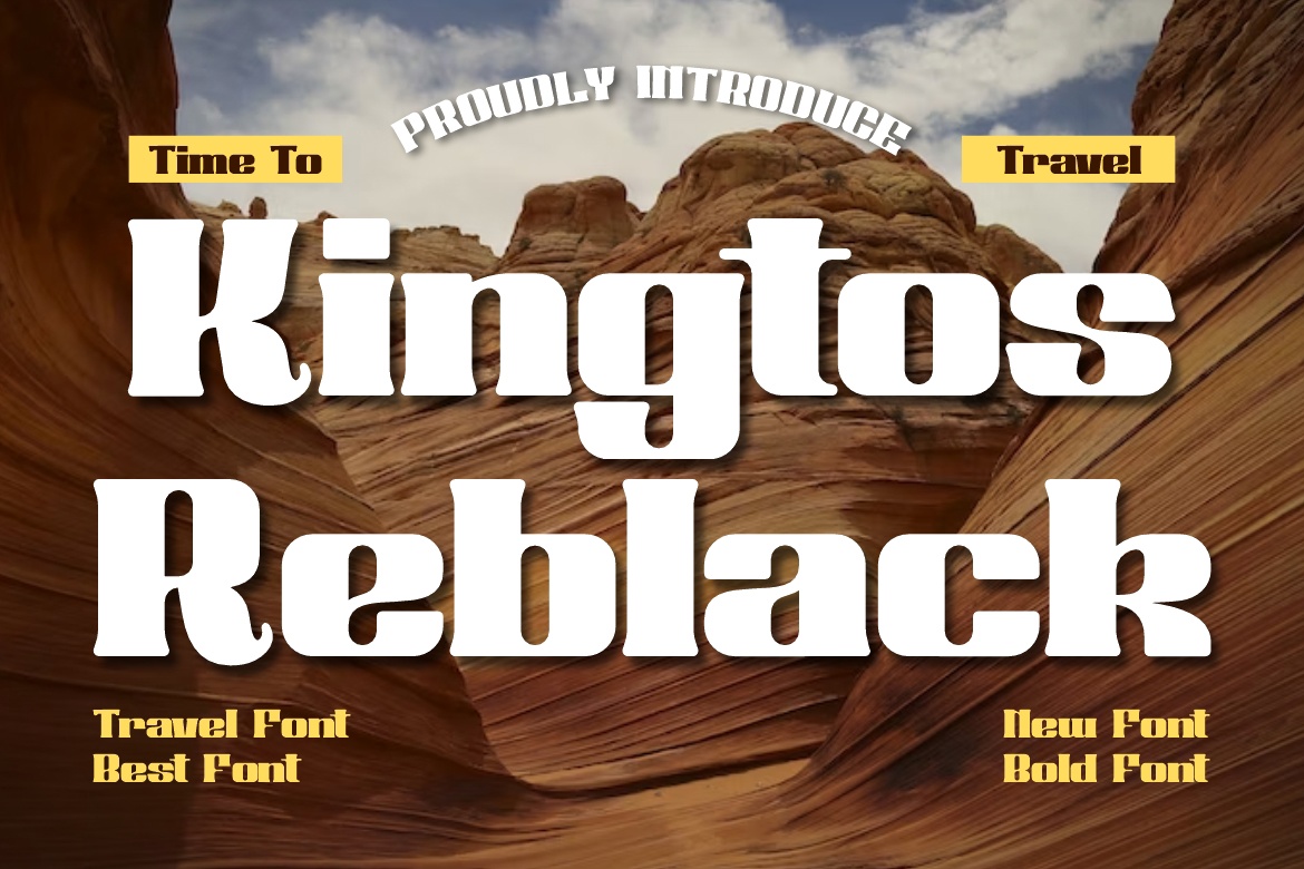 폰트 Kingtos Reblack