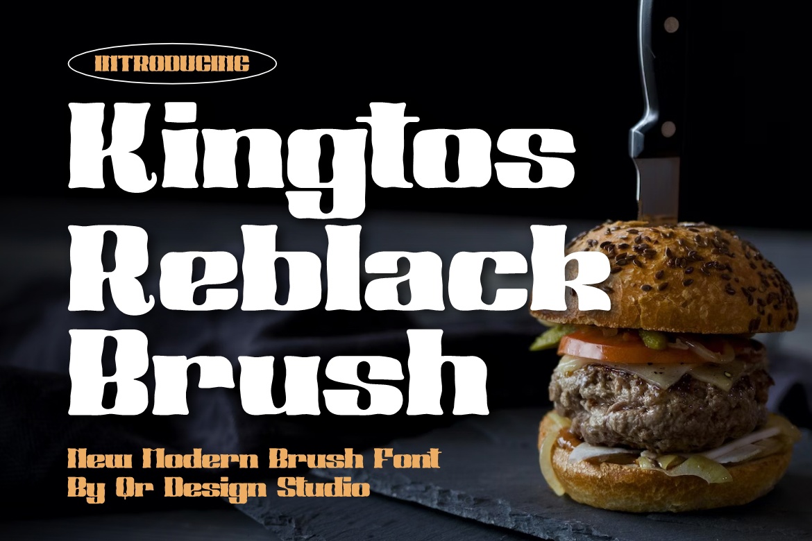 폰트 Kingtos Reblack Brush