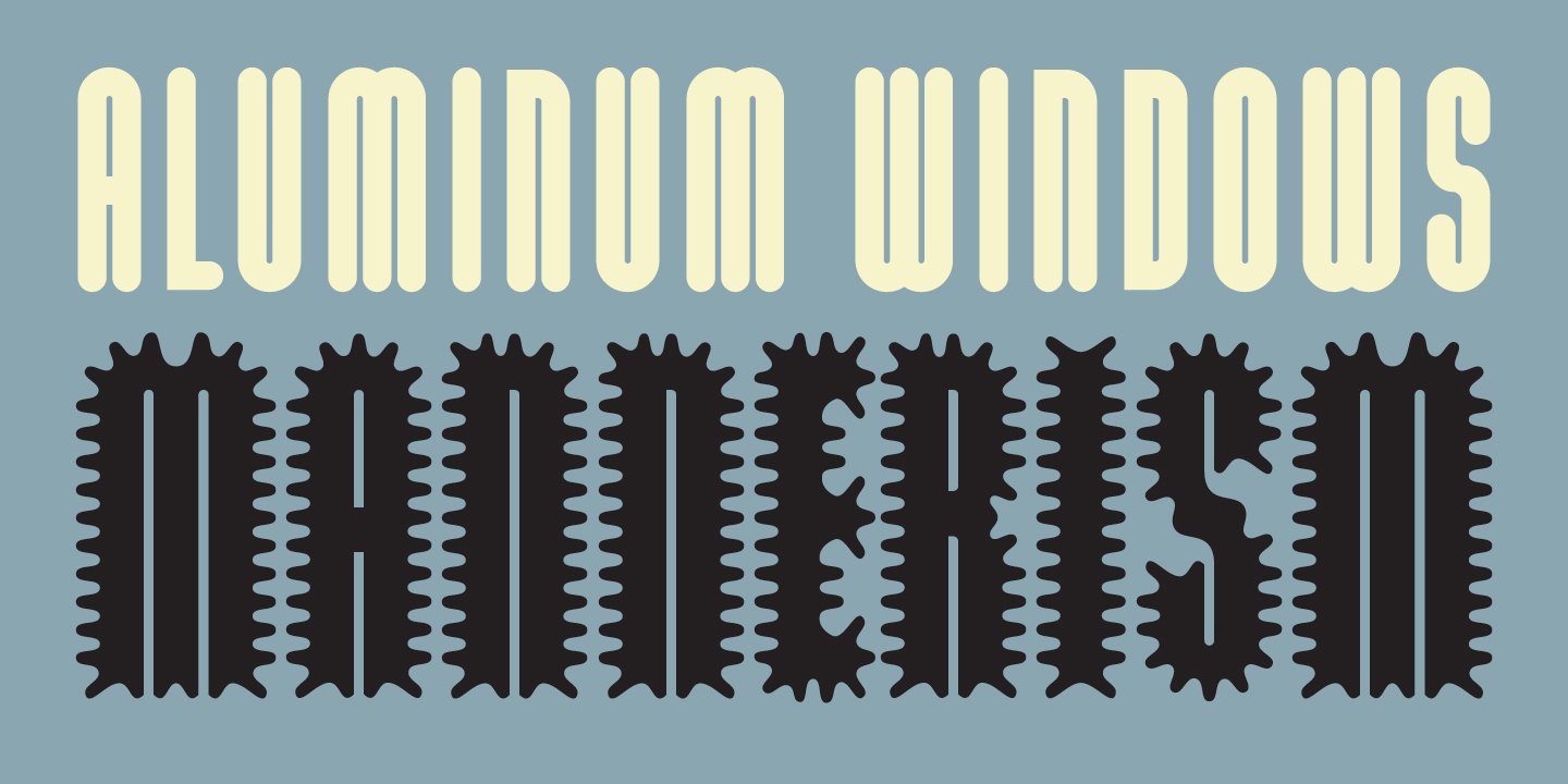 폰트 Modula Ripped