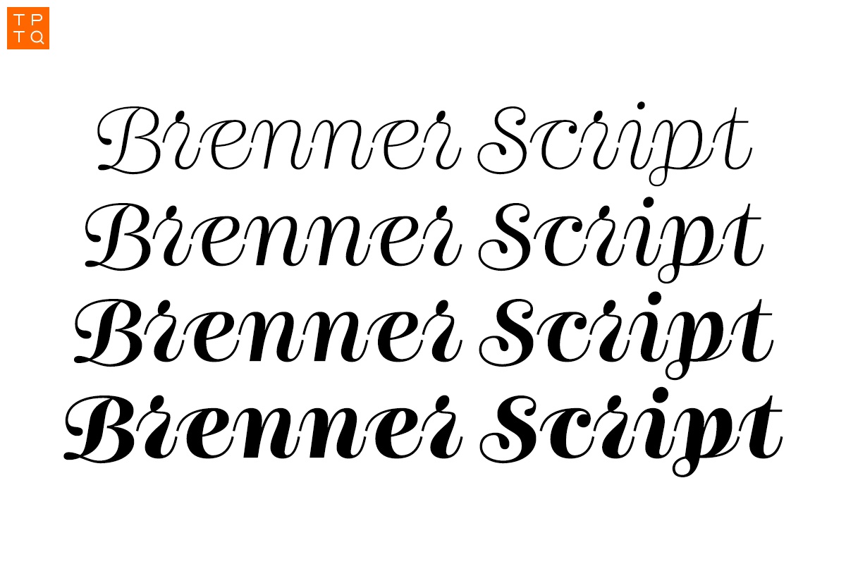 폰트 Brenner Script