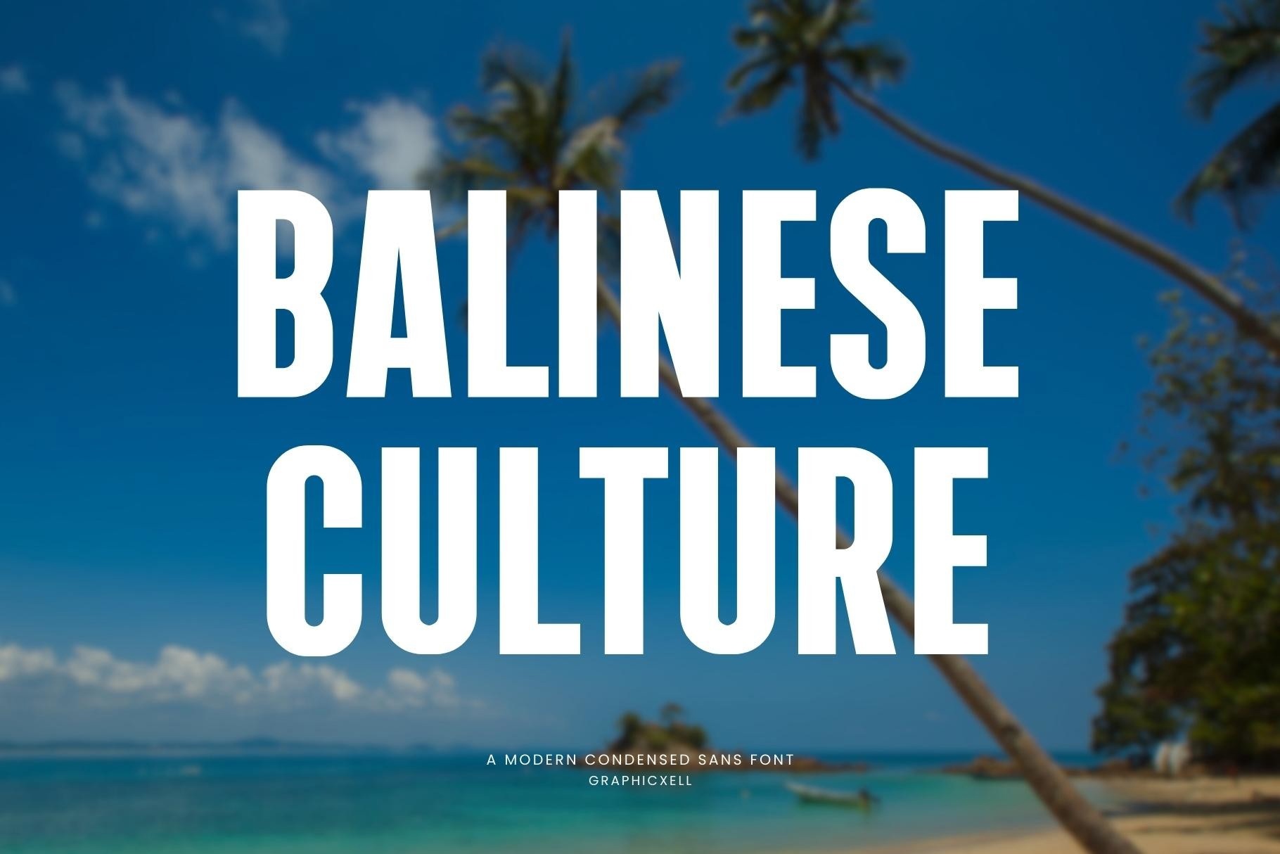 폰트 Balinese Culture