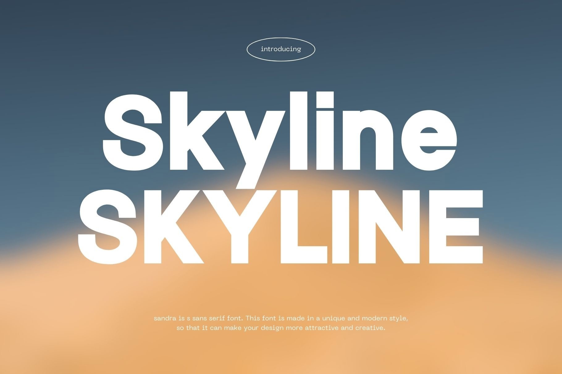 폰트 Skyline