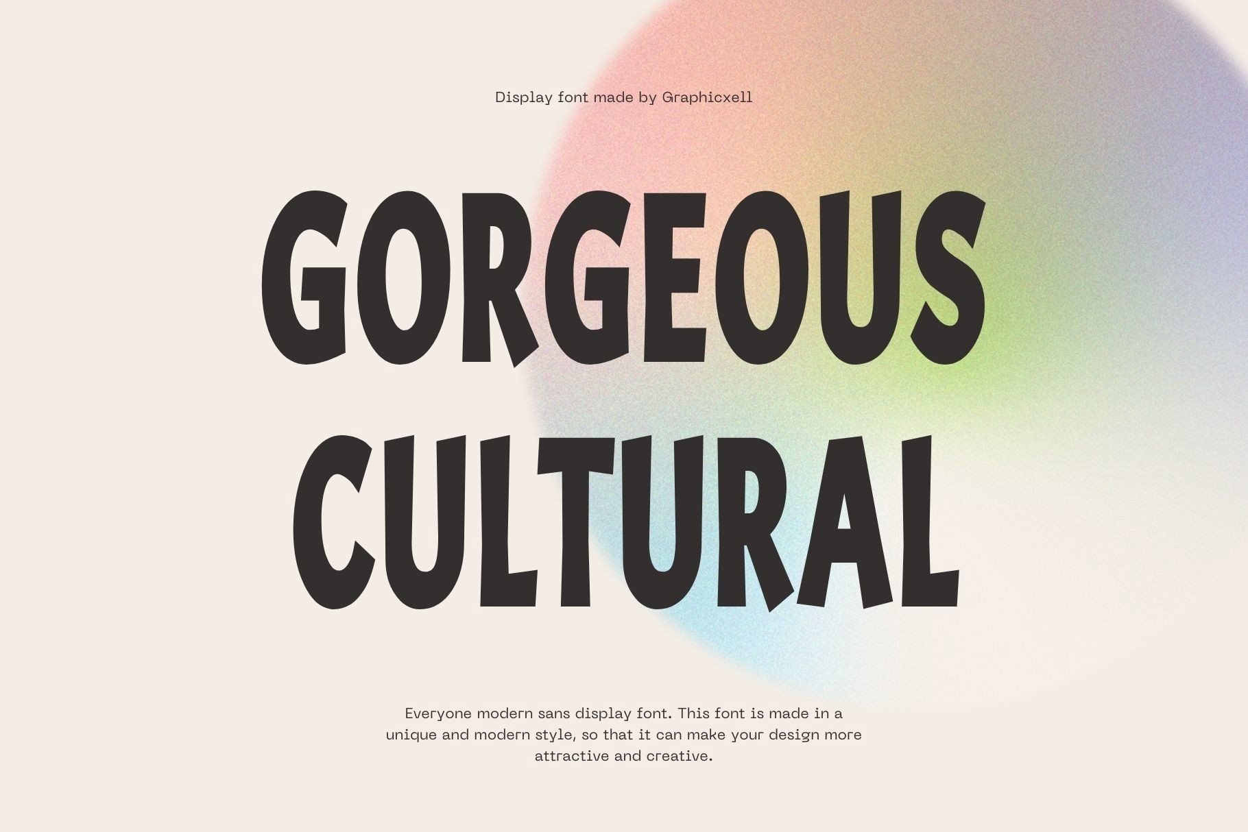 폰트 Gorgeous Cultural