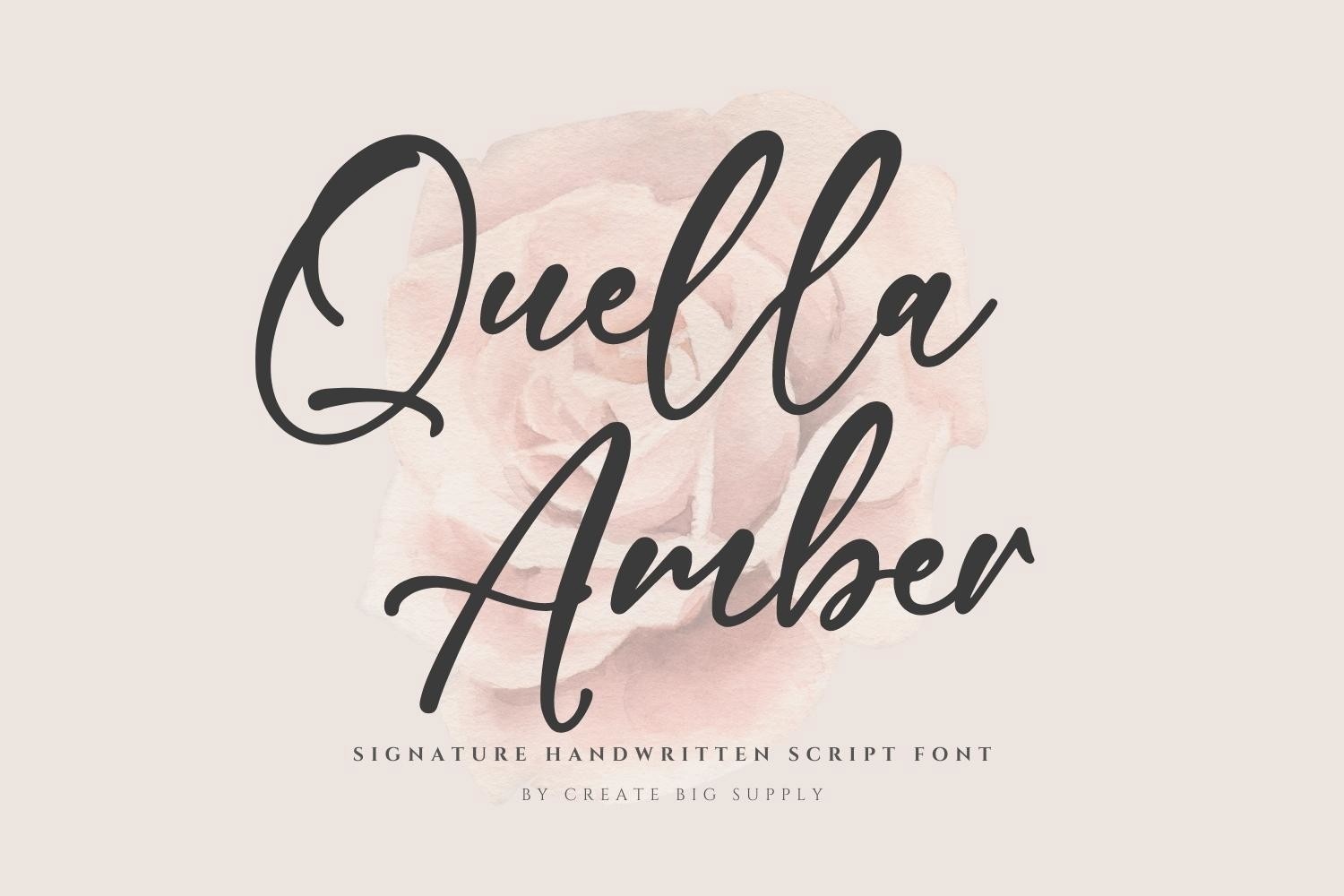 폰트 Quella Amber