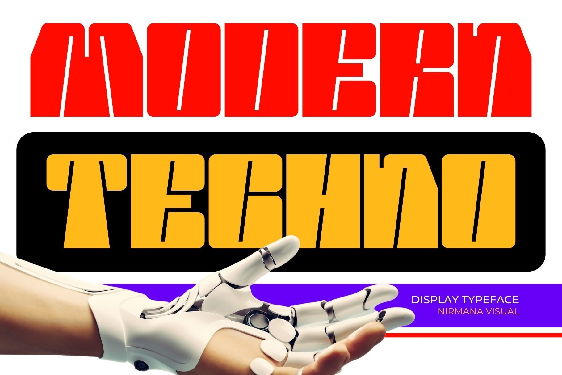 폰트 Modern Techno