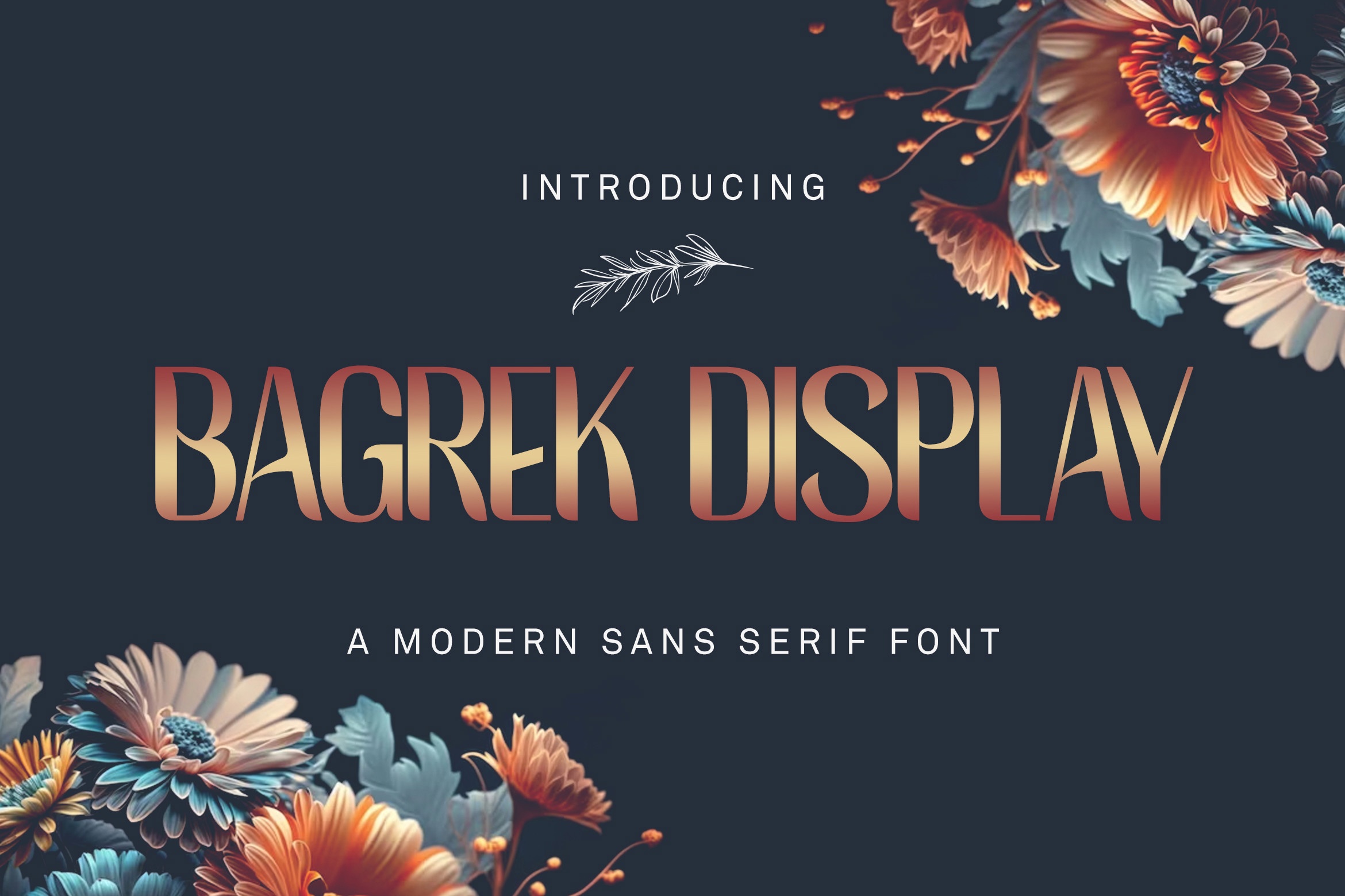 폰트 Bagrek Display