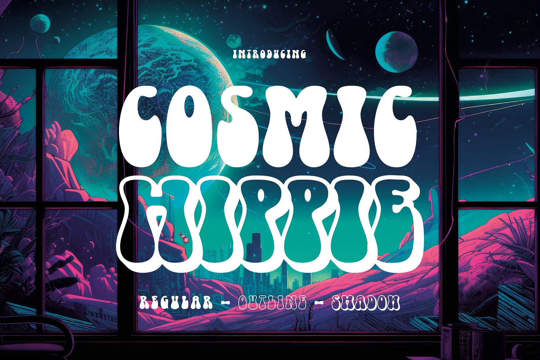 폰트 Cosmic Hippie