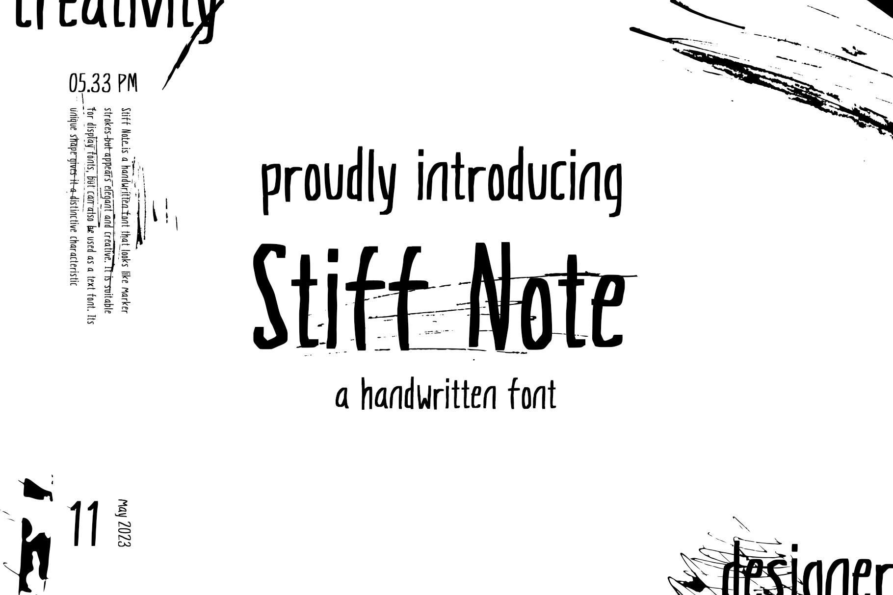 폰트 Stiff Note