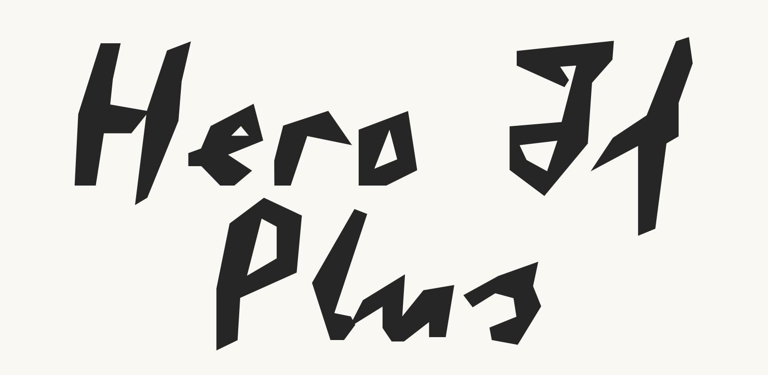폰트 Hero If Plus