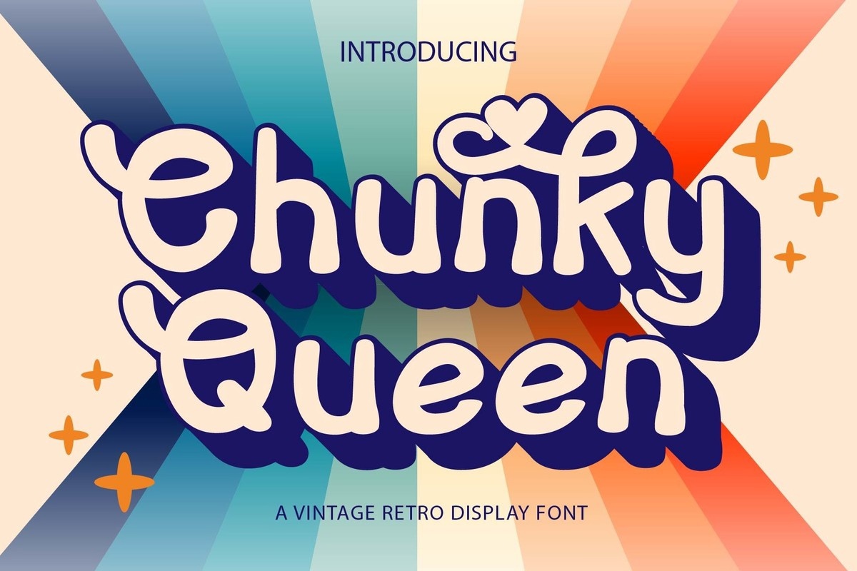 폰트 Chunky Queen