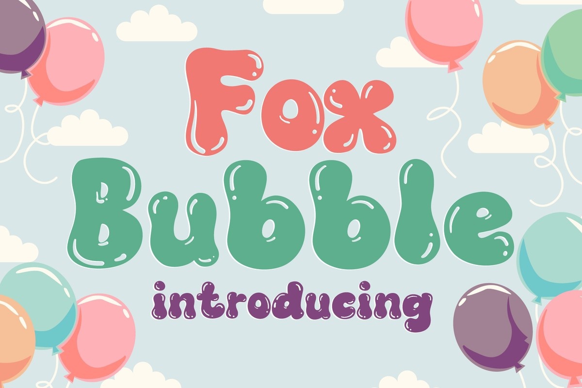 폰트 Fox Bubble