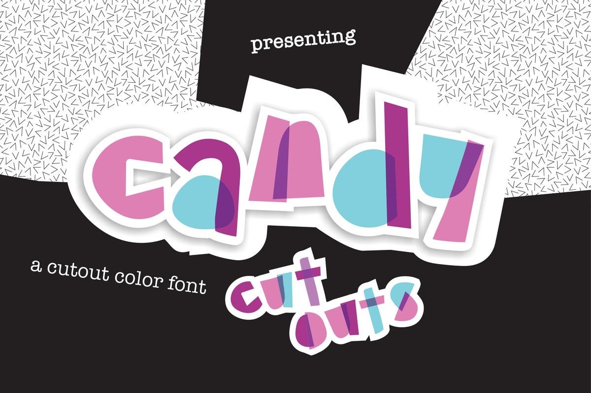폰트 Candy Cutouts
