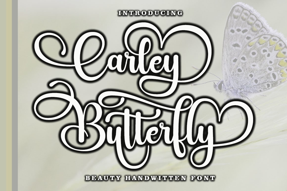 폰트 Carley Butterfly