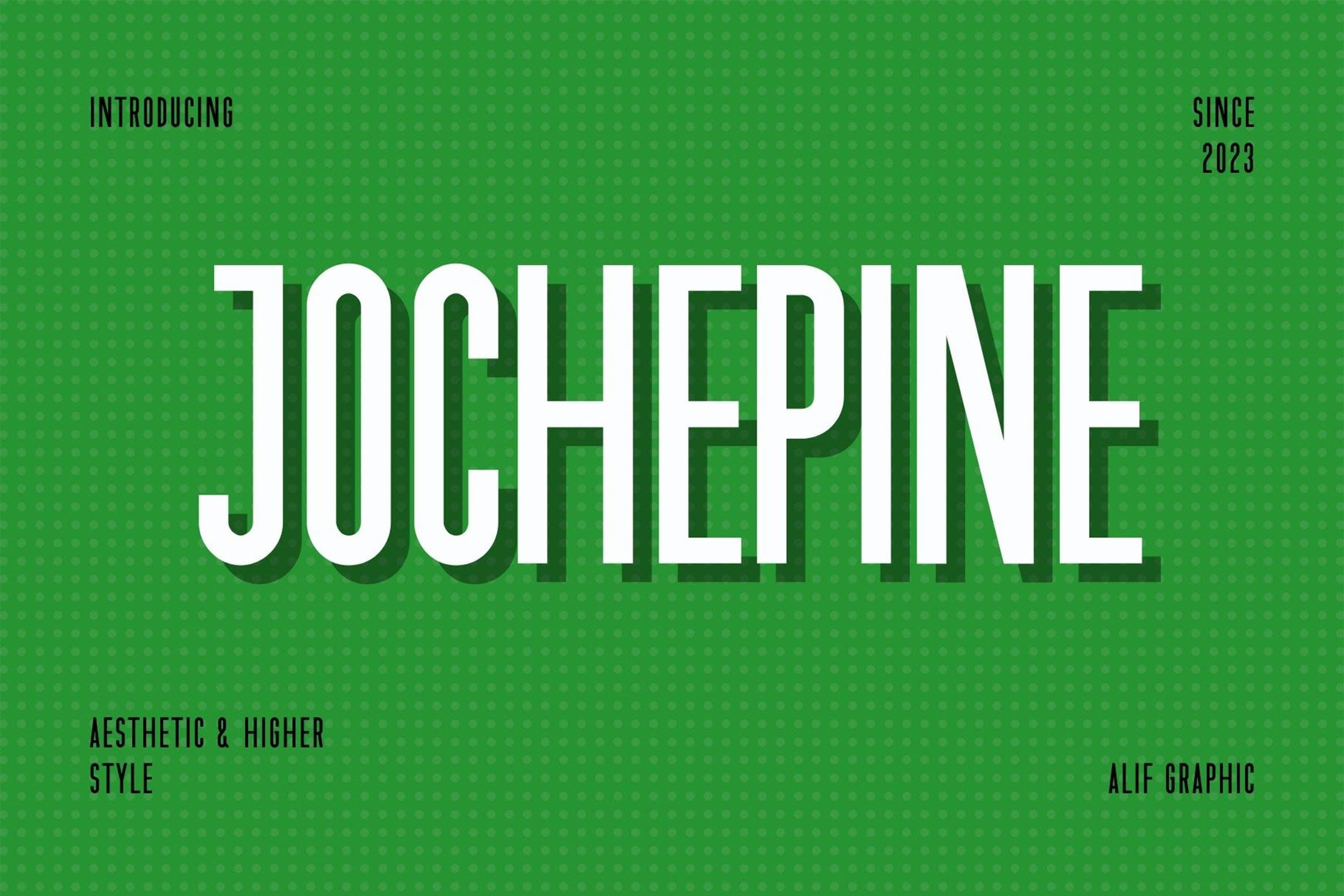 폰트 Jochepine