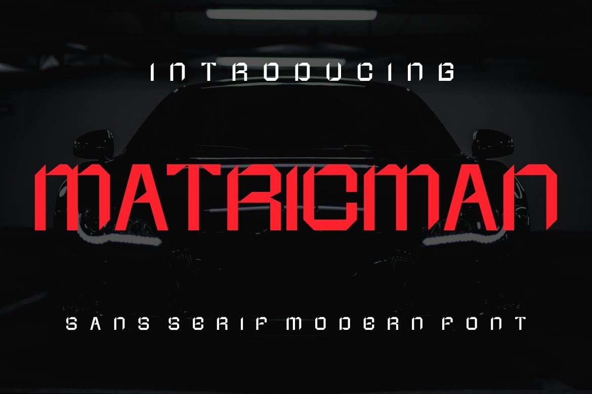 폰트 Matricman