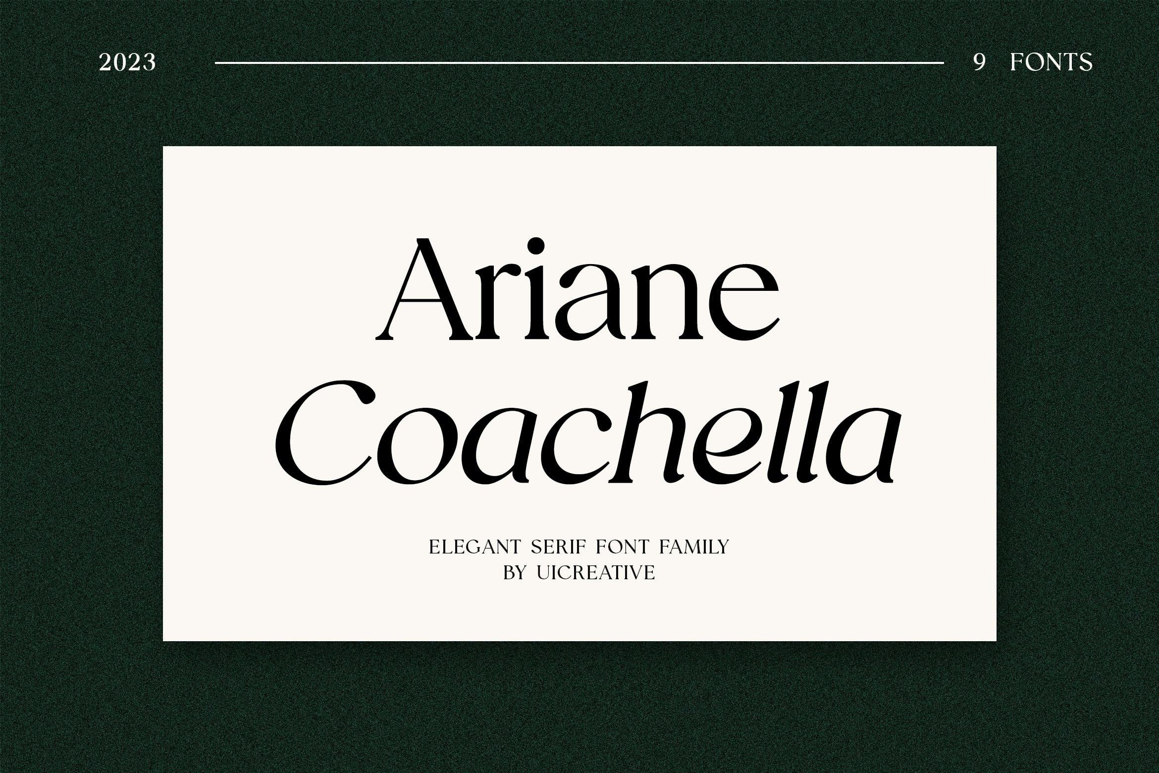 폰트 Ariane Coachella
