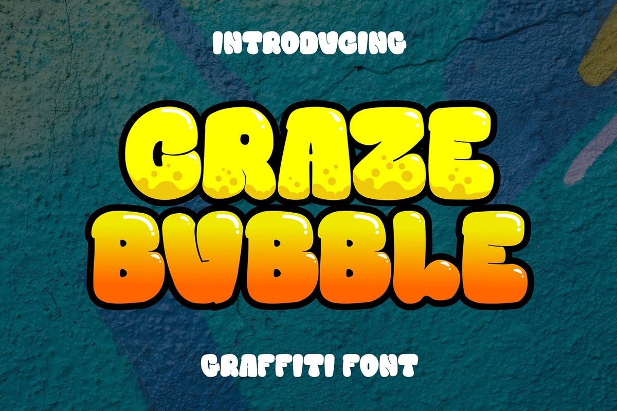 폰트 Craze Bubble