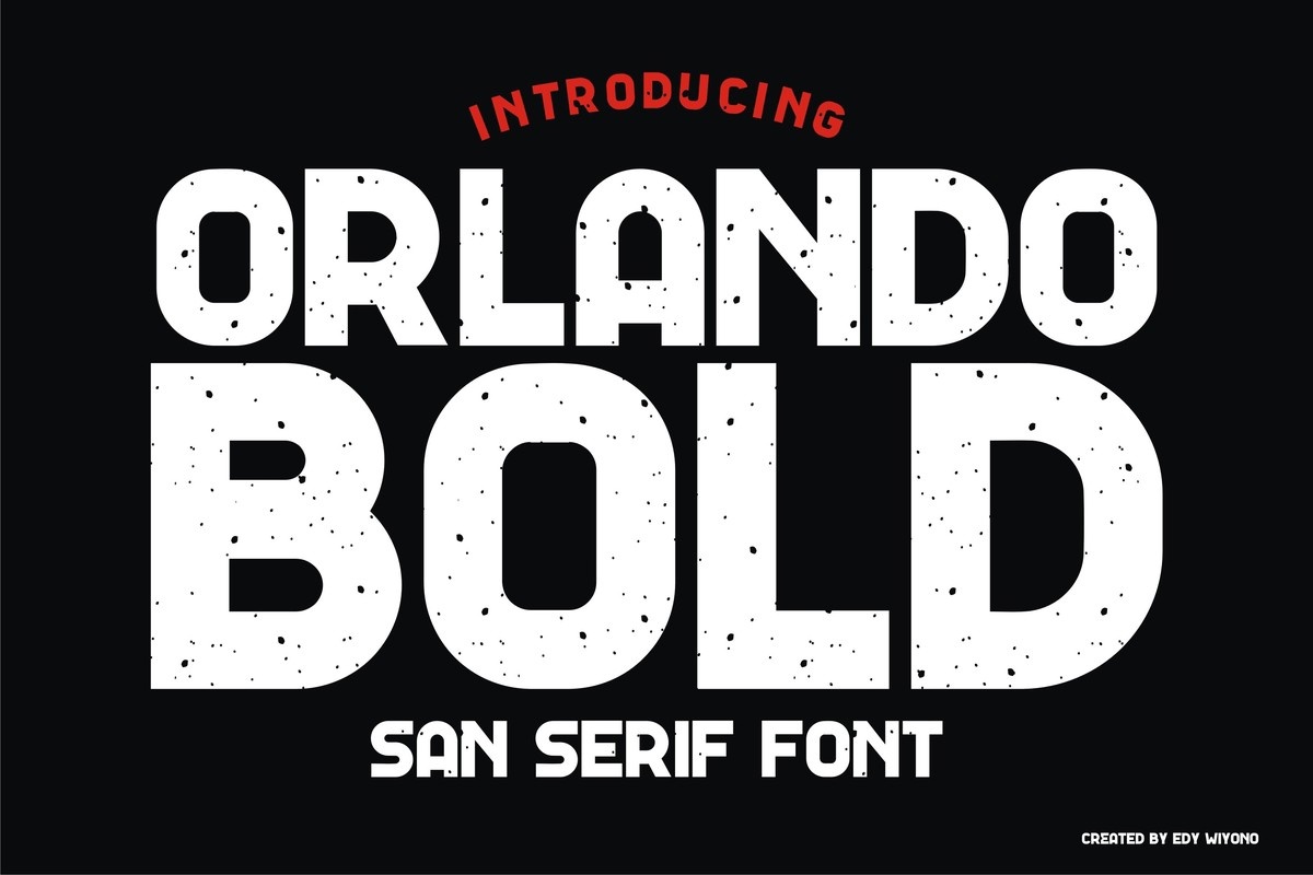 폰트 Orlando Bold
