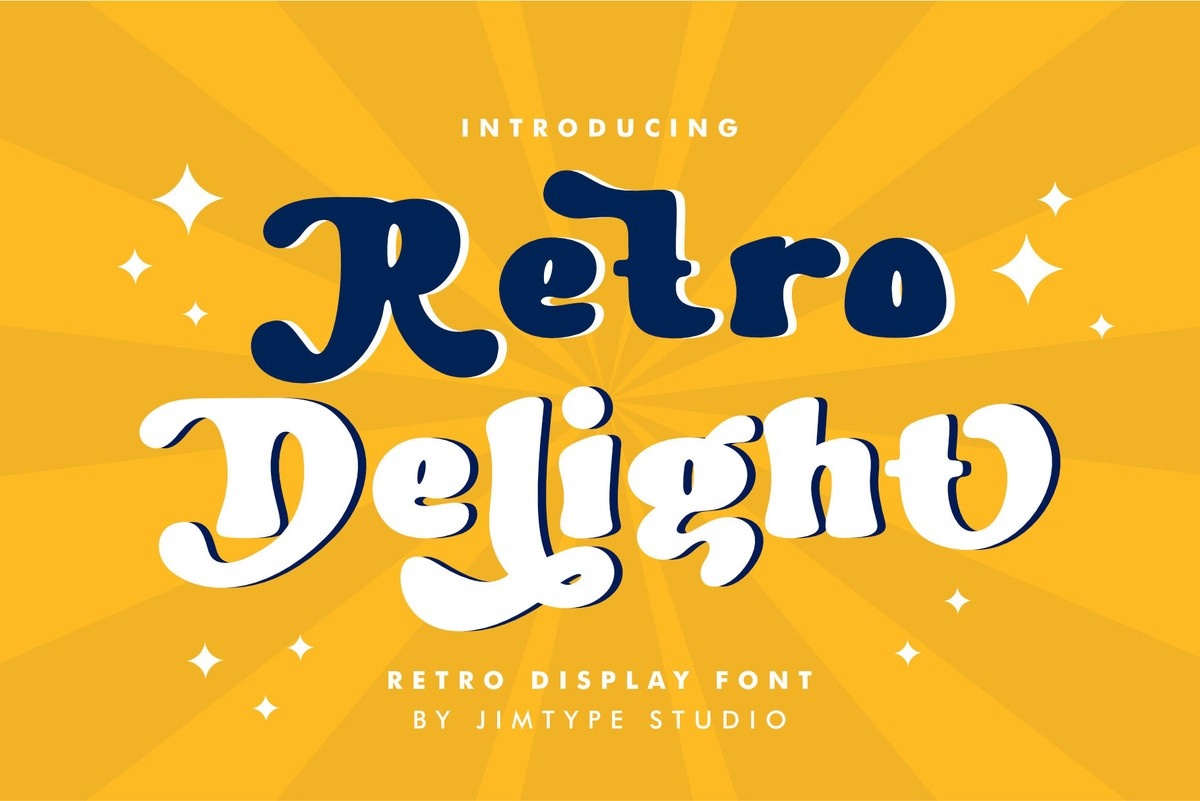 폰트 Retro Delight
