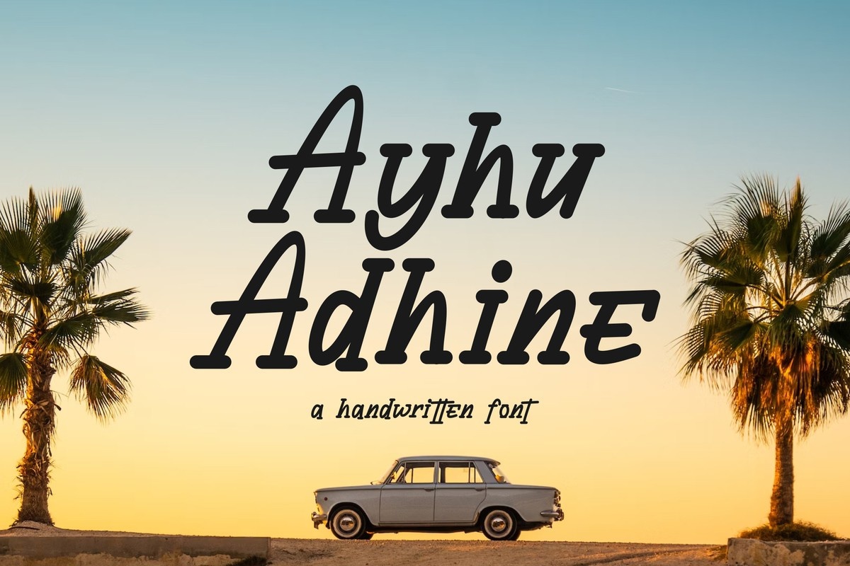 폰트 Ayhu Adhine