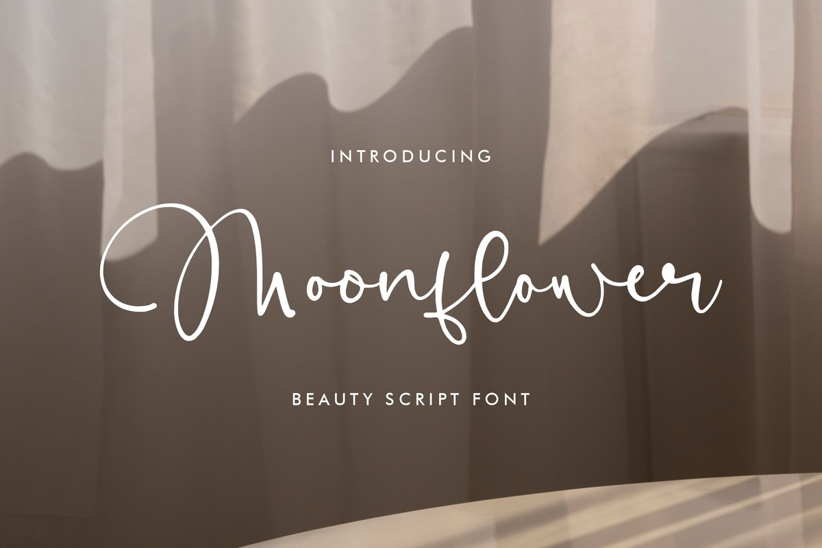 폰트 Moonflower