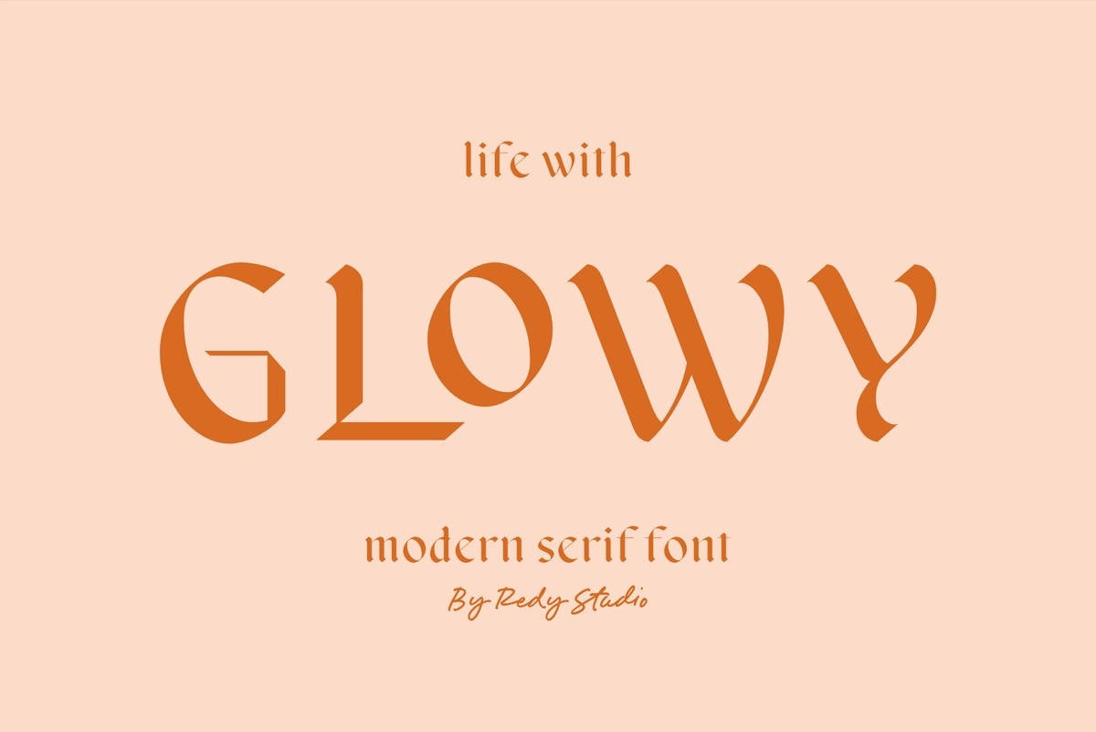 폰트 Glowy
