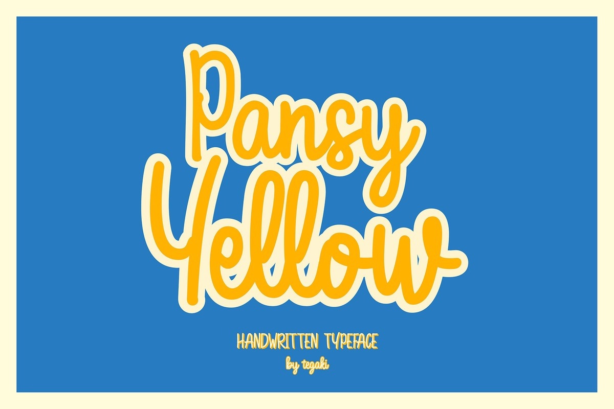 폰트 Pansy Yellow