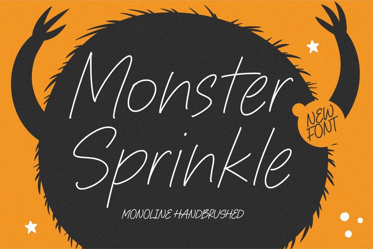 폰트 Monster Sprinkle