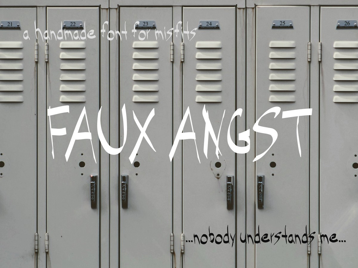 폰트 Faux Angst