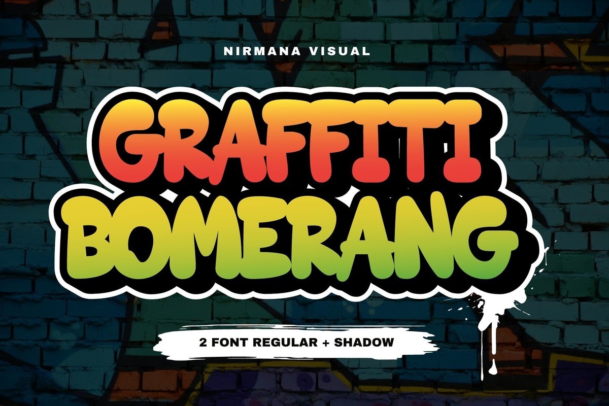 폰트 Graffiti Bomerang
