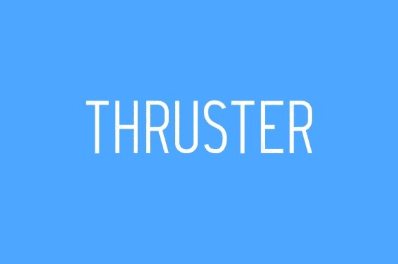폰트 Thruster