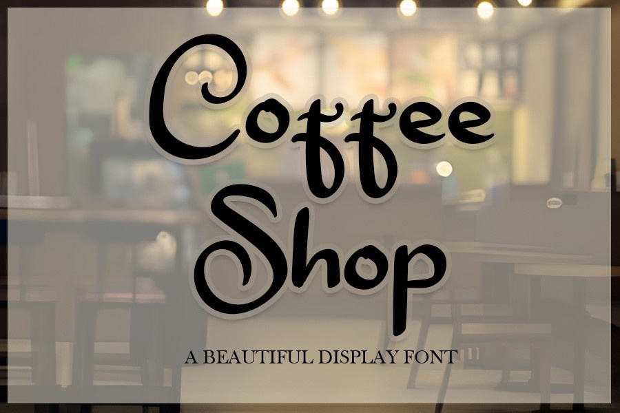 폰트 Coffee Shop