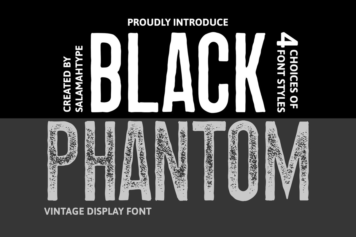 폰트 Black Phantom