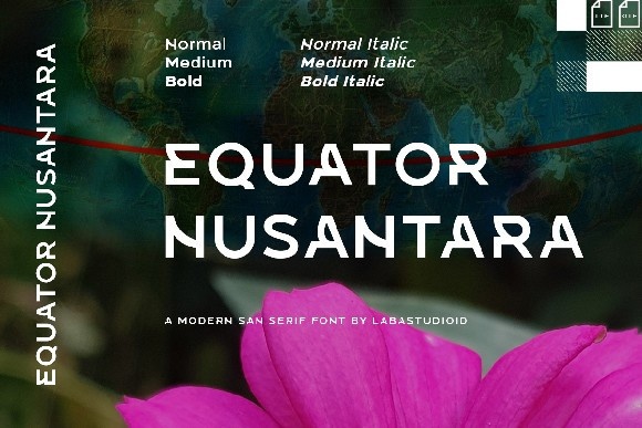 폰트 Equator Nusantara