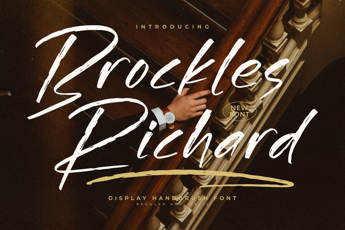 폰트 Brockles Richard