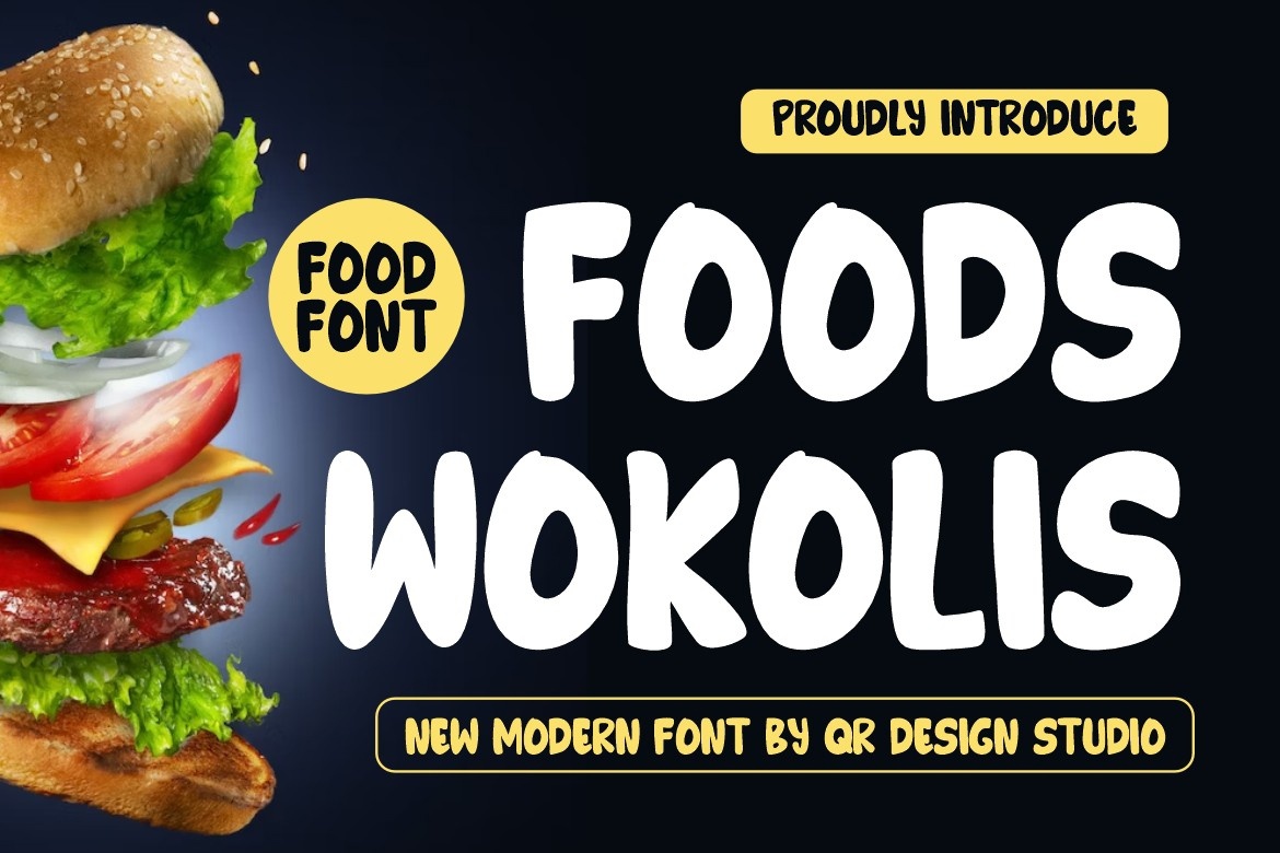 폰트 Foods Wokolis
