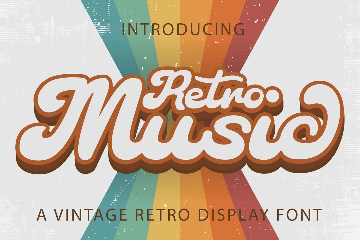 폰트 Retro Music