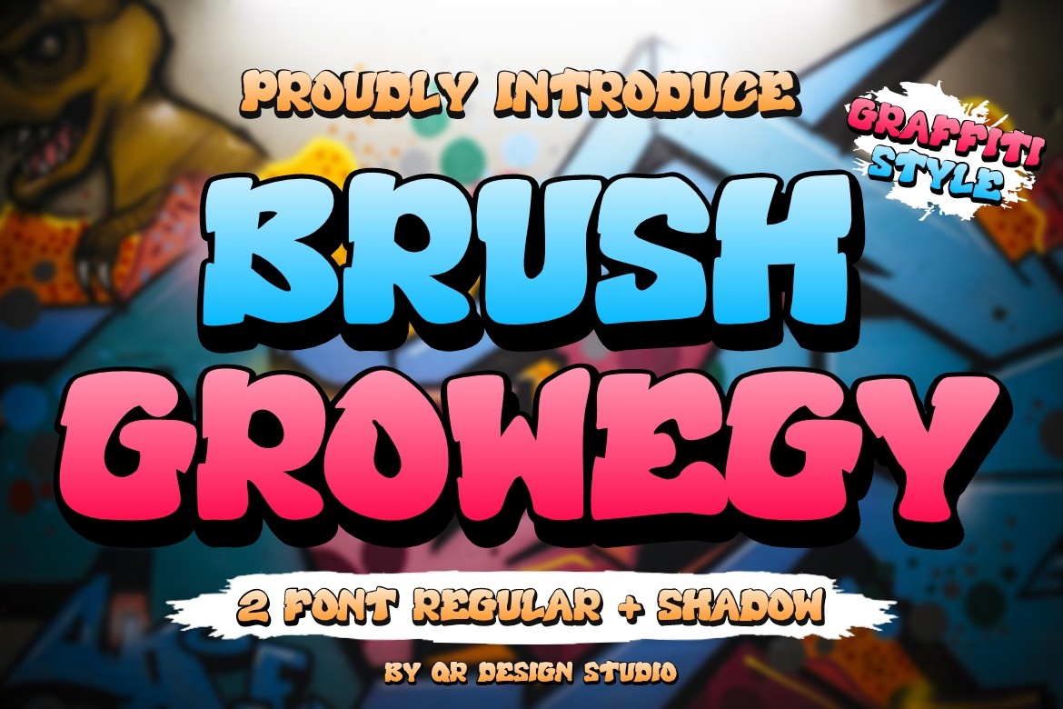 폰트 Brush Growegy