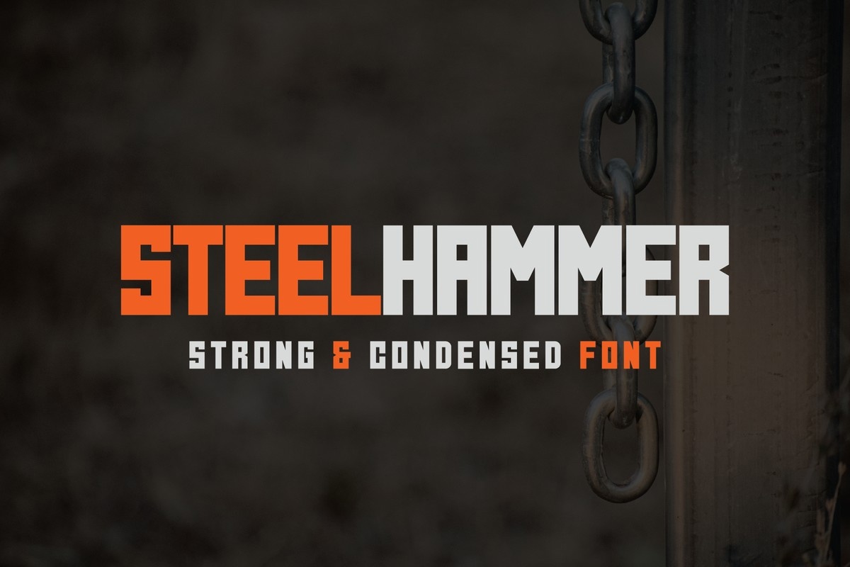 폰트 Steel Hammer